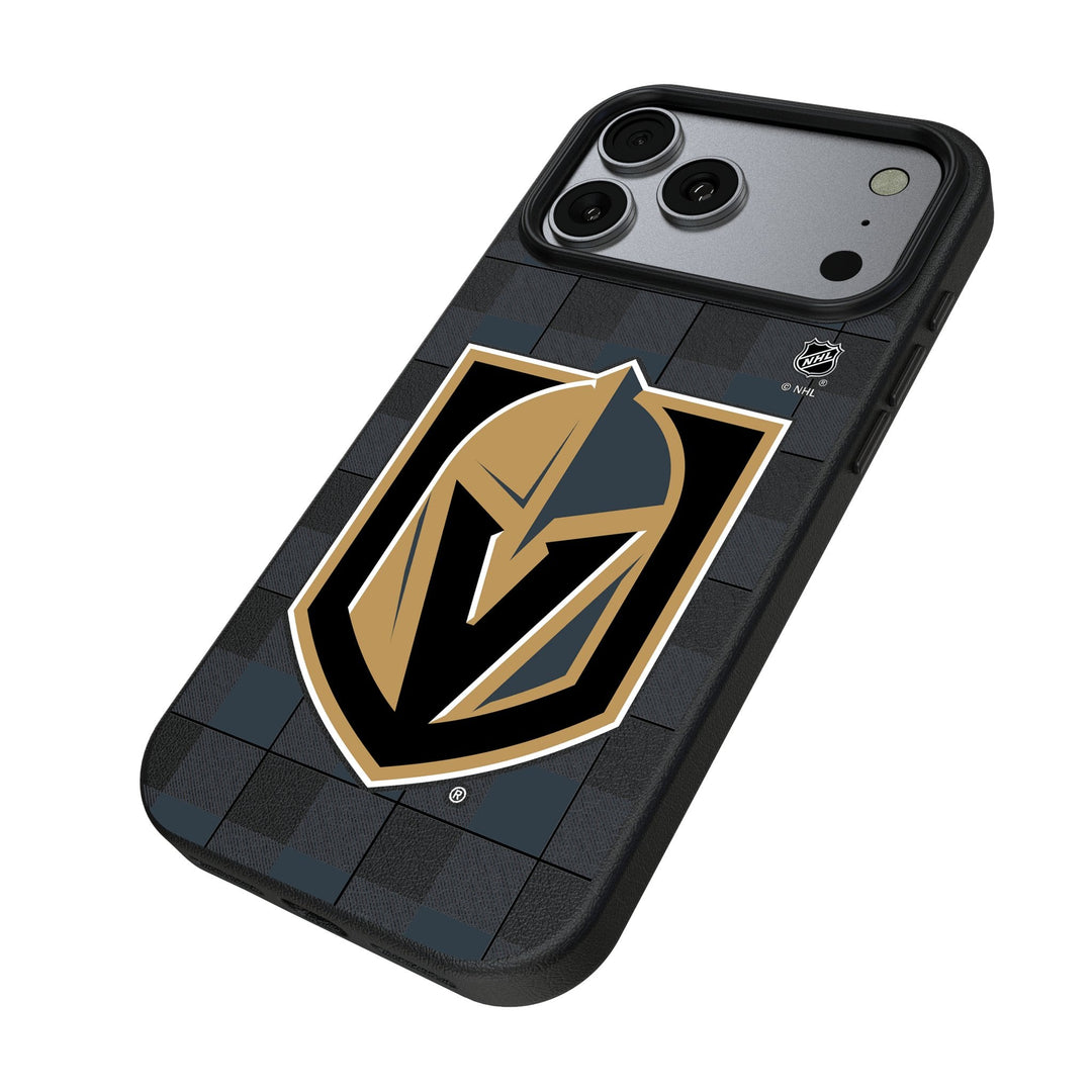 Vegas Golden Knights Plaid MagSafe Compatible Phone Case for Apple iPhone 17 Series