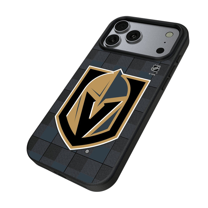 Vegas Golden Knights Plaid MagSafe Compatible Phone Case for Apple iPhone 17 Series
