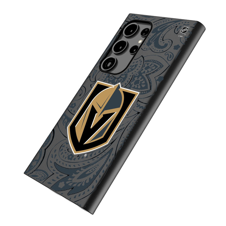 Vegas Golden Knights Paisley MagSafe Compatible Phone Case for Samsung Galaxy