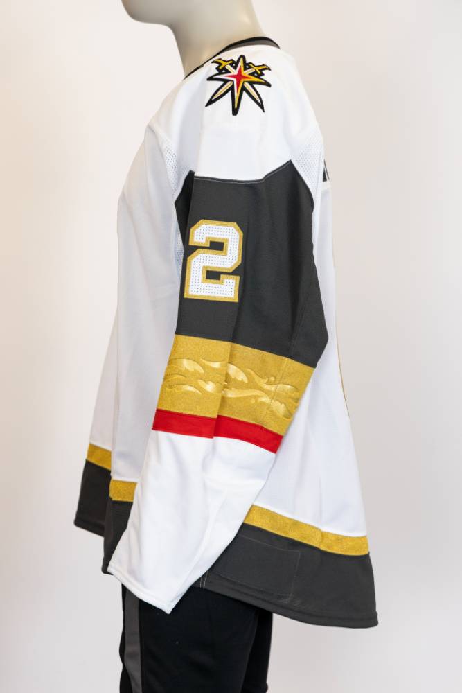 Game-Issued: #2 Zach Whitecloud White Jersey 2024/25 Set 4-19434