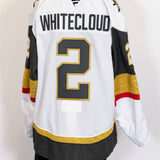 Game-Issued: #2 Zach Whitecloud White Jersey 2024/25 Set 4-19434