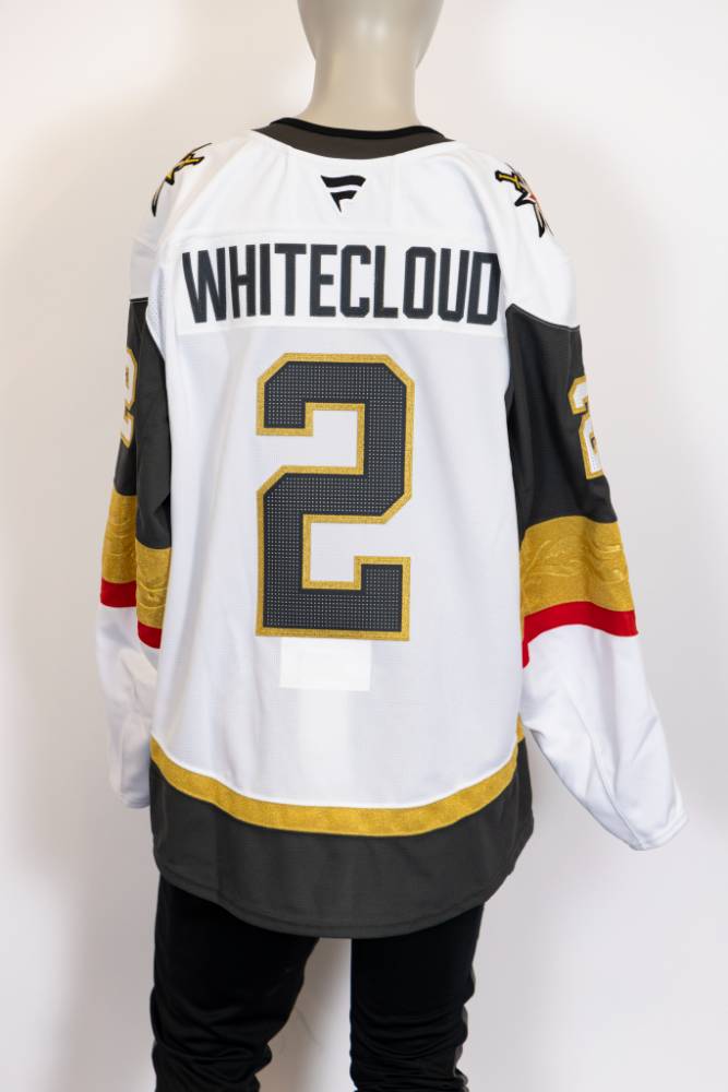 Game-Issued: #2 Zach Whitecloud White Jersey 2024/25 Set 4-19434