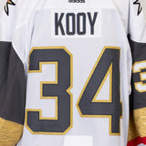 Game-Issued: #34 Jordan Kooy White Set 1 Jersey 2019/20 Season-4799