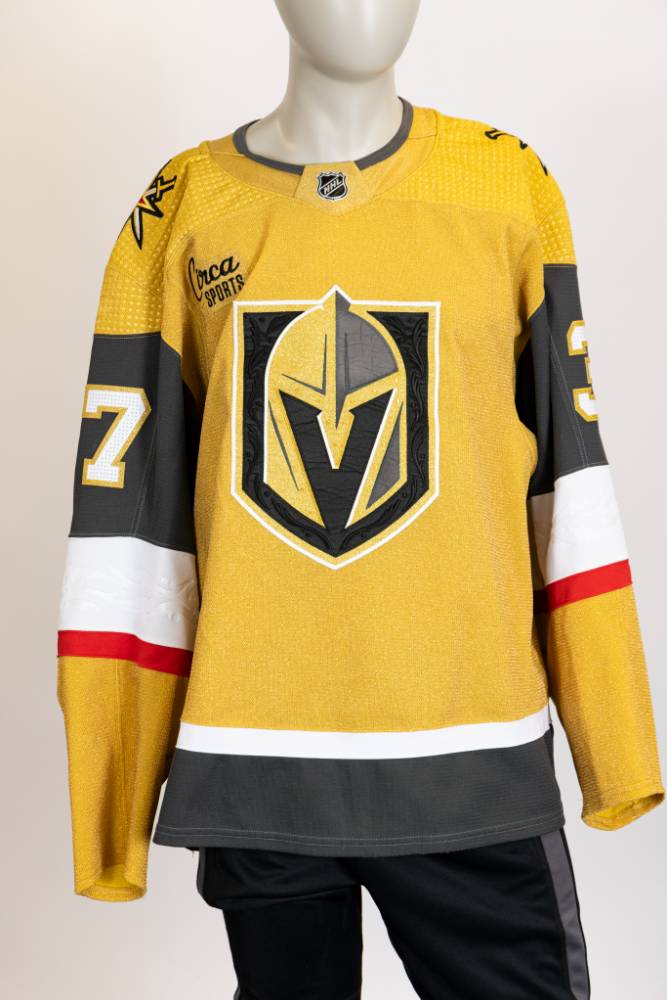 Game-Issued:#37 Tomas Uronen Gold Jersey 2023/24 Set 1-17089