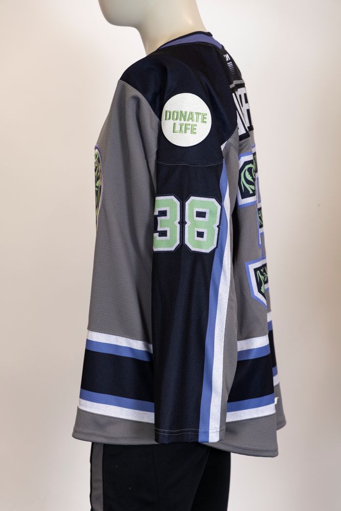 Game-Issued:#38 Jordan Gustafsson Donate Life Jersey-441
