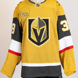 Game-Issued:#38 Jordan Gustafson Gold Jersey 2022/23 Set 1-15740