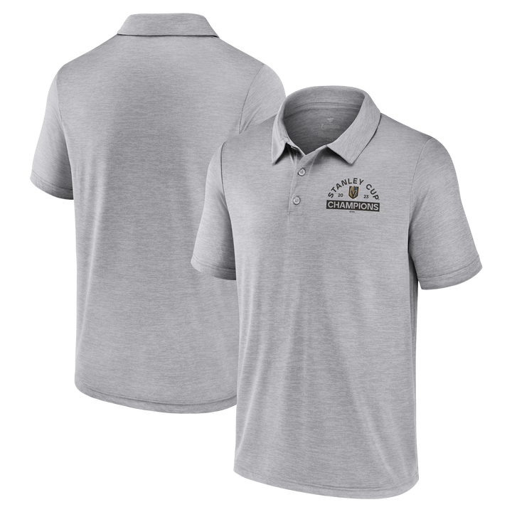 Vegas Golden Knights Fanatics Stanley Cup Men's Champions Gray Polo