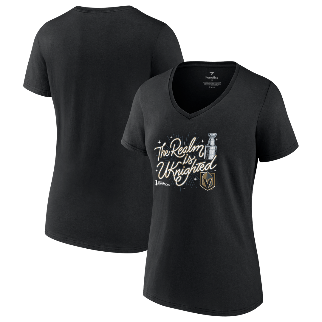 Vegas Golden Knights Stanley Cup Champs Women's Uknighted Realm Tee