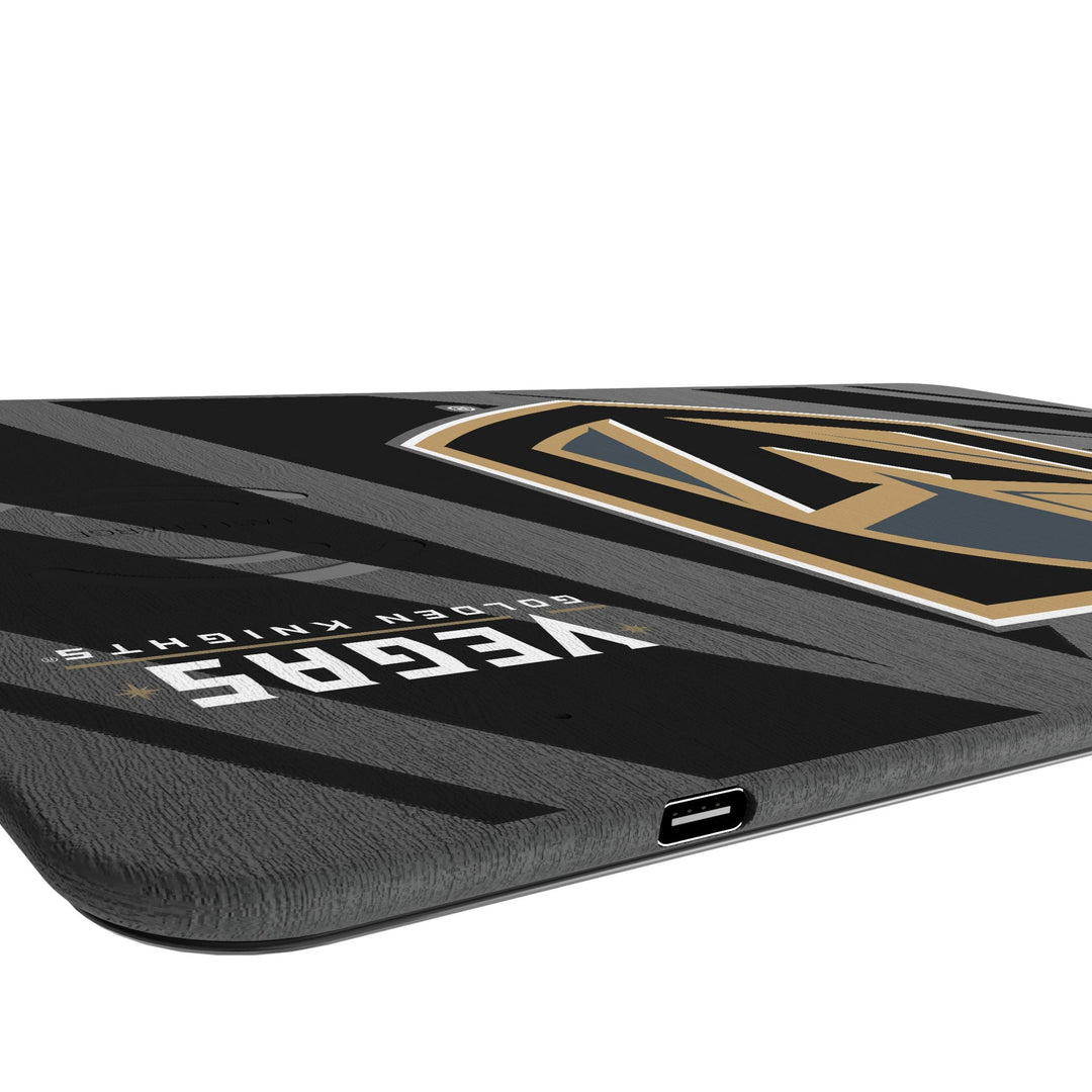 Vegas Golden Knights Monocolor Tilt 15-Watt Wireless Charger and Mouse Pad