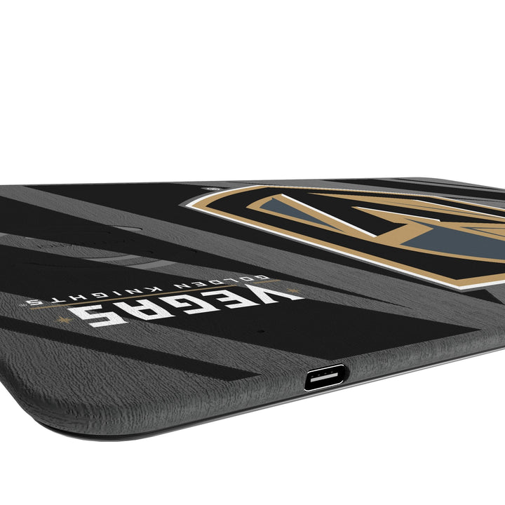 Vegas Golden Knights Monocolor Tilt 15-Watt Wireless Charger and Mouse Pad