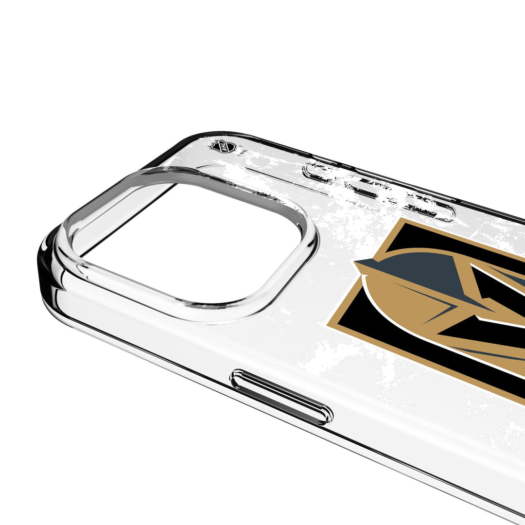 Vegas Golden Knights Ice Stripe Clear Phone Case for Apple iPhone