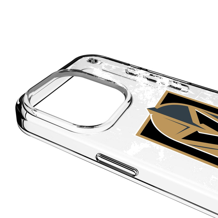 Vegas Golden Knights Ice Stripe Clear Phone Case for Apple iPhone