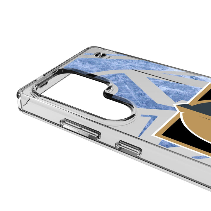 Vegas Golden Knights Ice Tilt Clear Phone Case for Samsung Galaxy