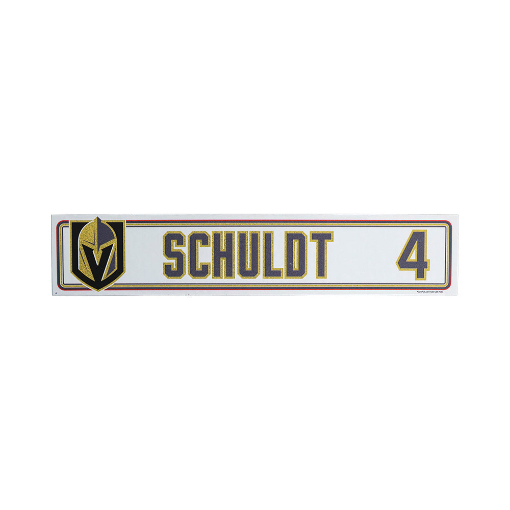 #4 Jimmy Schuldt Locker Nameplate - Away - 911201