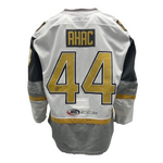 #44 Layton Ahac Game-Worn & Signed White Jersey - Jersey