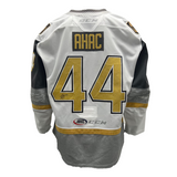 #44 Layton Ahac Game-Worn & Signed White Jersey - Jersey