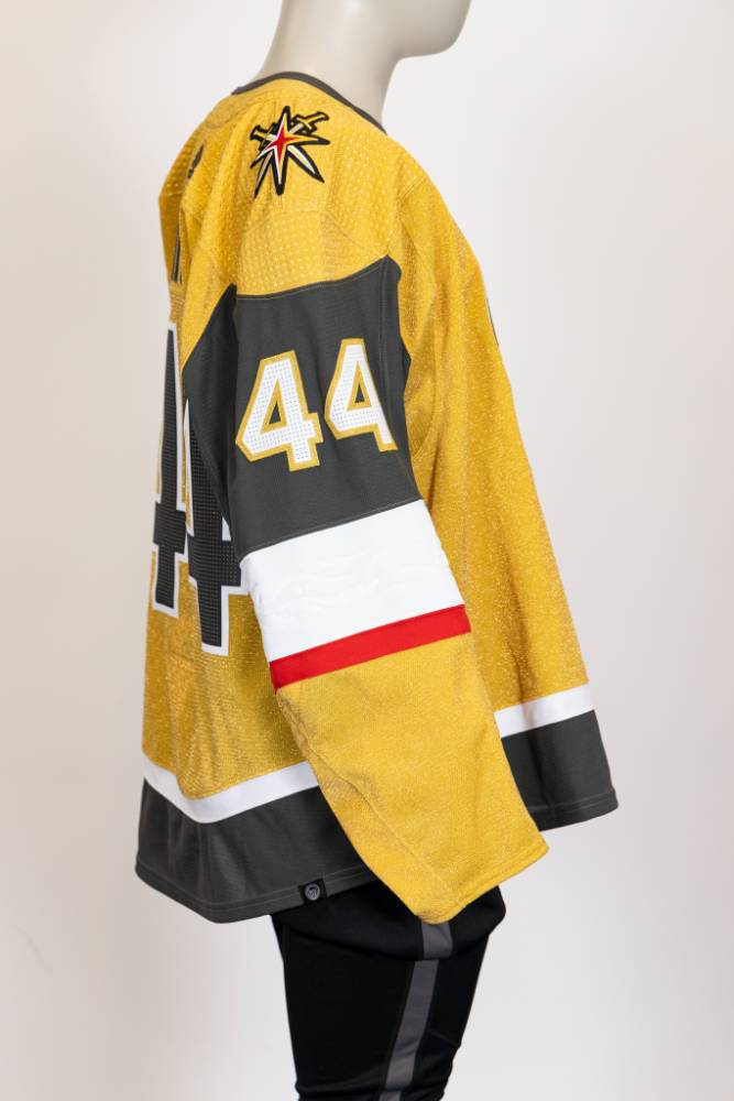 Game-Issued:#44 Layton Ahac Gold Jersey 2022/23 Set 1-15198