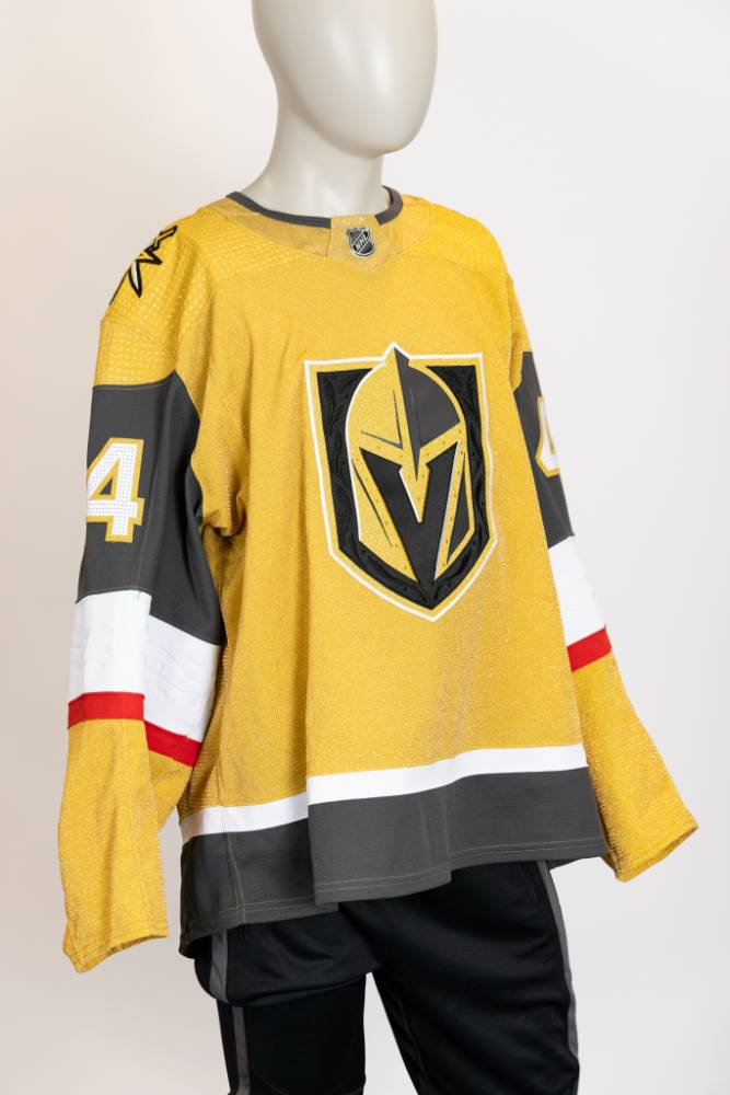 Game-Issued:#44 Layton Ahac Gold Jersey 2022/23 Set 1-15198