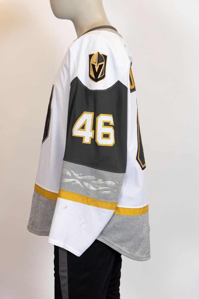 Game-Worn:#46 Jonas Rondbjerg White Jersey-491