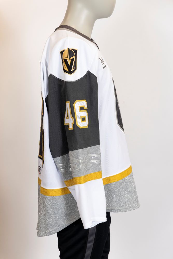 Game-Worn:#46 Jonas Rondbjerg White Jersey-491
