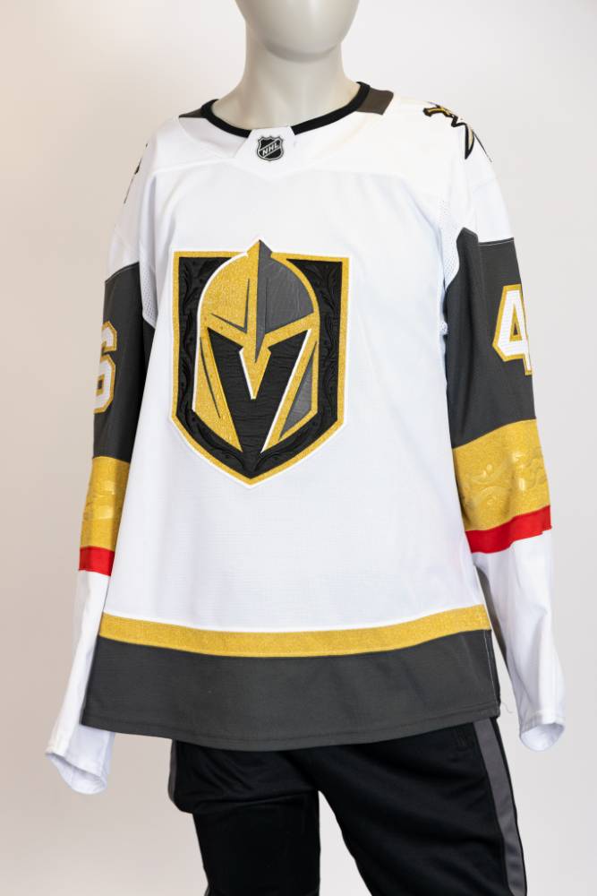 Game-Worn:#46 Jonas Rondbjerg White Jersey 2024/25 Set 1-19105