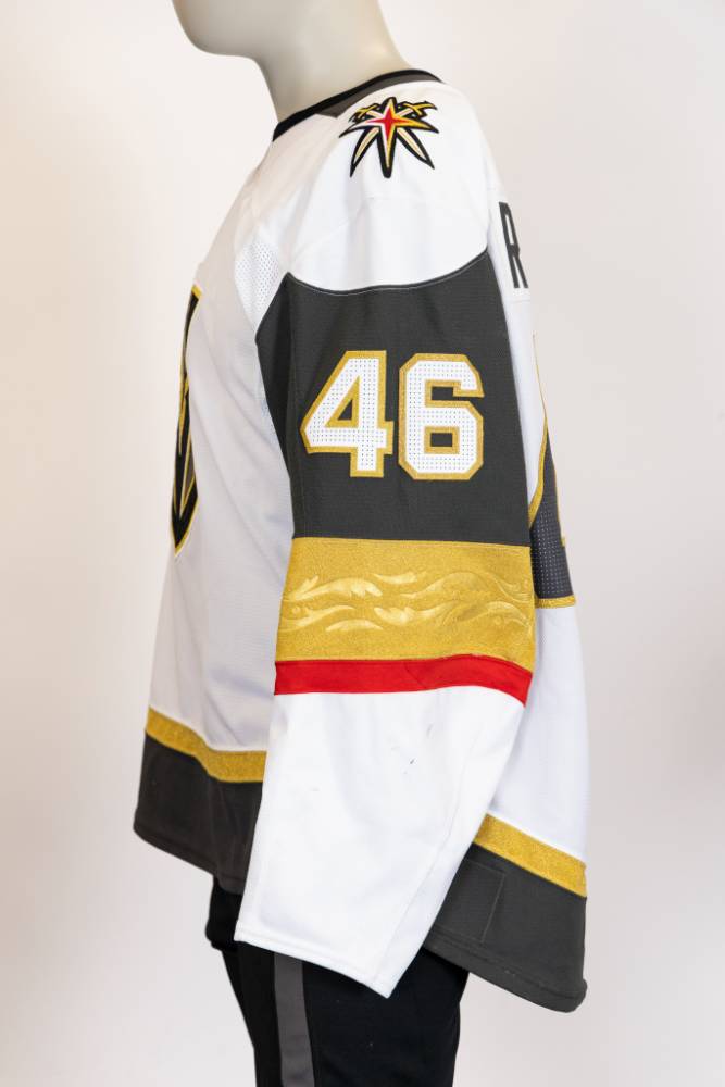 Game-Worn:#46 Jonas Rondbjerg White Jersey 2024/25 Set 1-19105