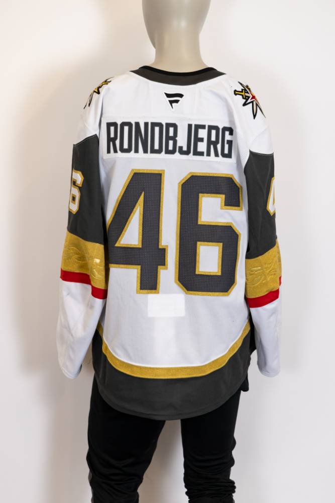 Game-Worn:#46 Jonas Rondbjerg White Jersey 2024/25 Set 1-19105