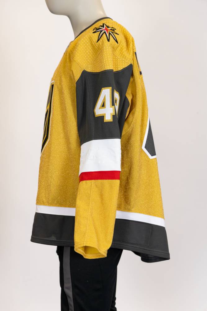 Game-Issued:#49 Peter Deliberatore Gold Jersey 2022/23 Set 1-15197