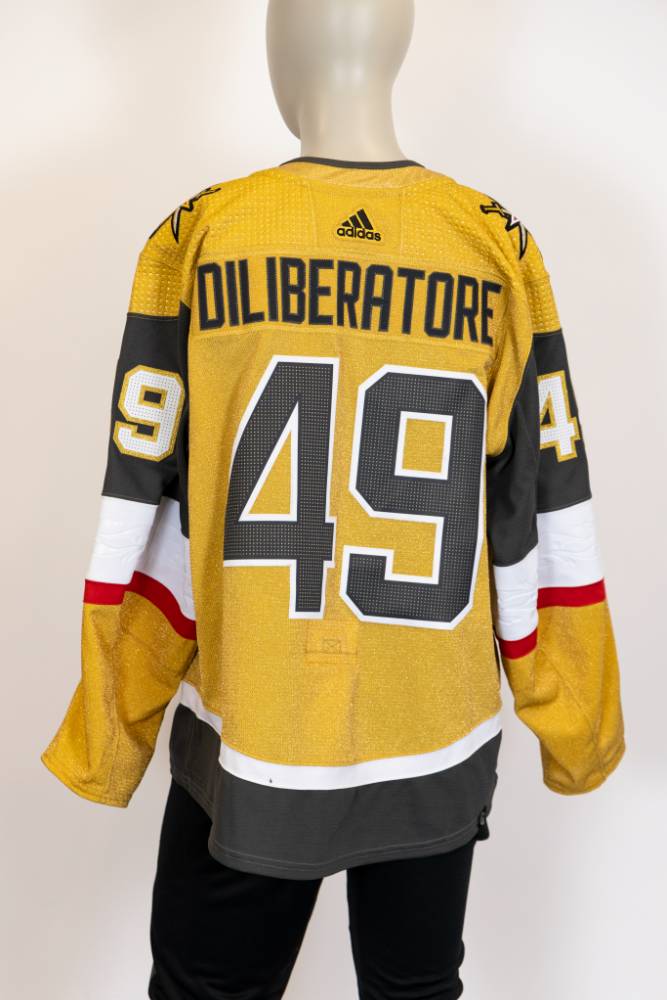 Game-Issued:#49 Peter Deliberatore Gold Jersey 2022/23 Set 1-15197