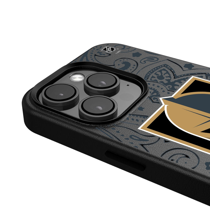 Vegas Golden Knights Paisley MagSafe Compatible Phone Case for Apple iPhone