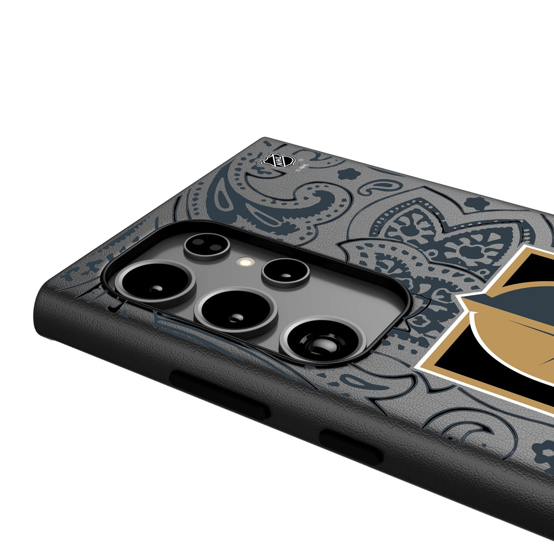 Vegas Golden Knights Paisley MagSafe Compatible Phone Case for Samsung Galaxy