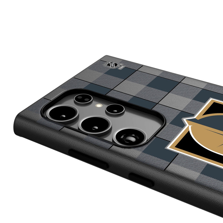 Vegas Golden Knights Plaid MagSafe Compatible Phone Case for Samsung Galaxy