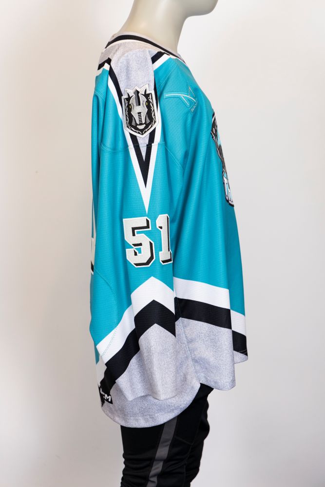 Game-Issued:#51 Byron Froese Signed Thunder Knight Jersey-347