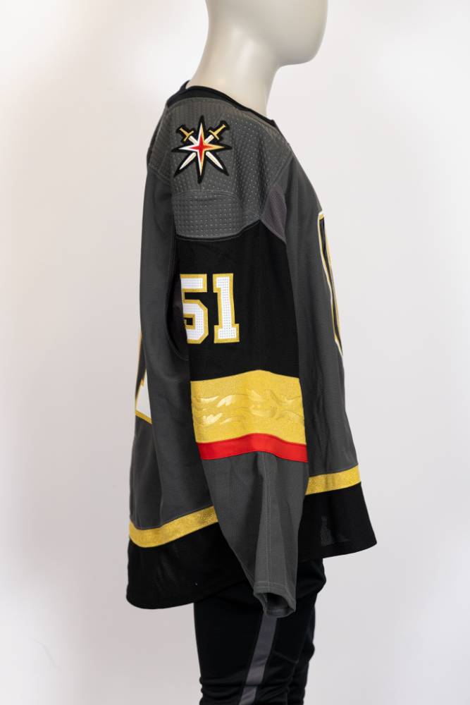 Game-Issued:#51 Derrick Pouliot Gray Preseason Jersey 2021/22-17758