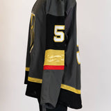 Game-Issued:#51 Derrick Pouliot Gray Preseason Jersey 2021/22-17758
