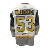 #53 Marcus Kallionkieli Game-Worn & Signed White Jersey