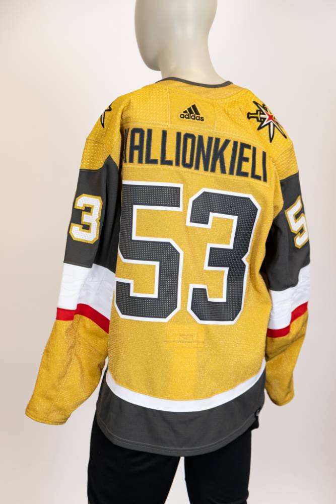 Game-Issued:#53 Marcus Kallionkieli Gold Jersey 2022/23 Set 1-15199