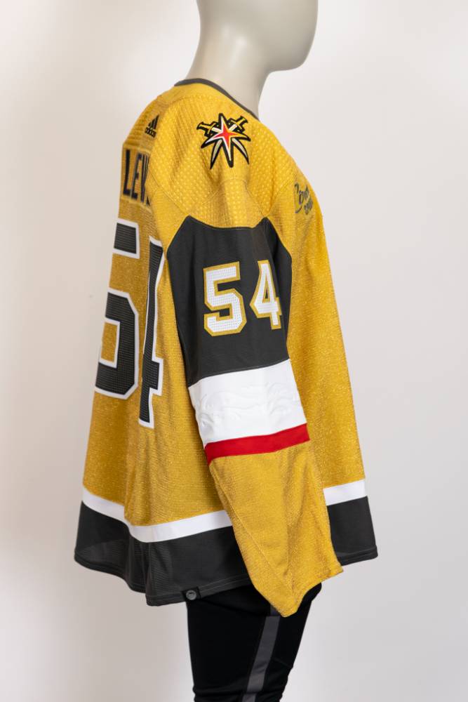 Game-Issued:#54 Jermaine Loewen Gold Jersey 2022/23 Set 1-15685