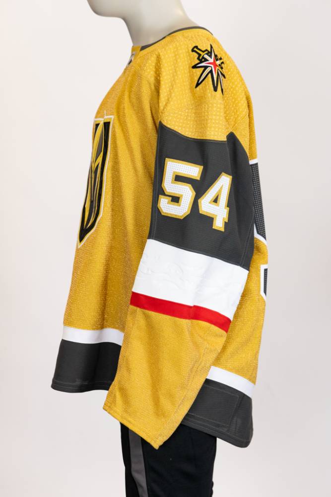 Game-Issued:#54 Jermaine Loewen Gold Jersey 2022/23 Set 1-15685