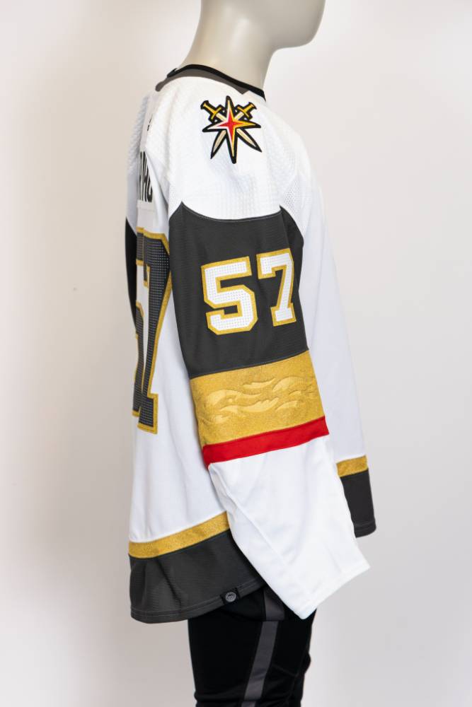Game-Issued:#57 Mason Primeau White Jersey 2022/23 Set 1-15584