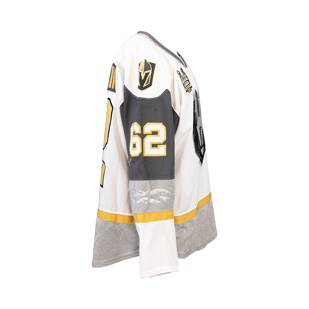 #62 Jake McLaughlin: Game-Worn & Signed White Jersey