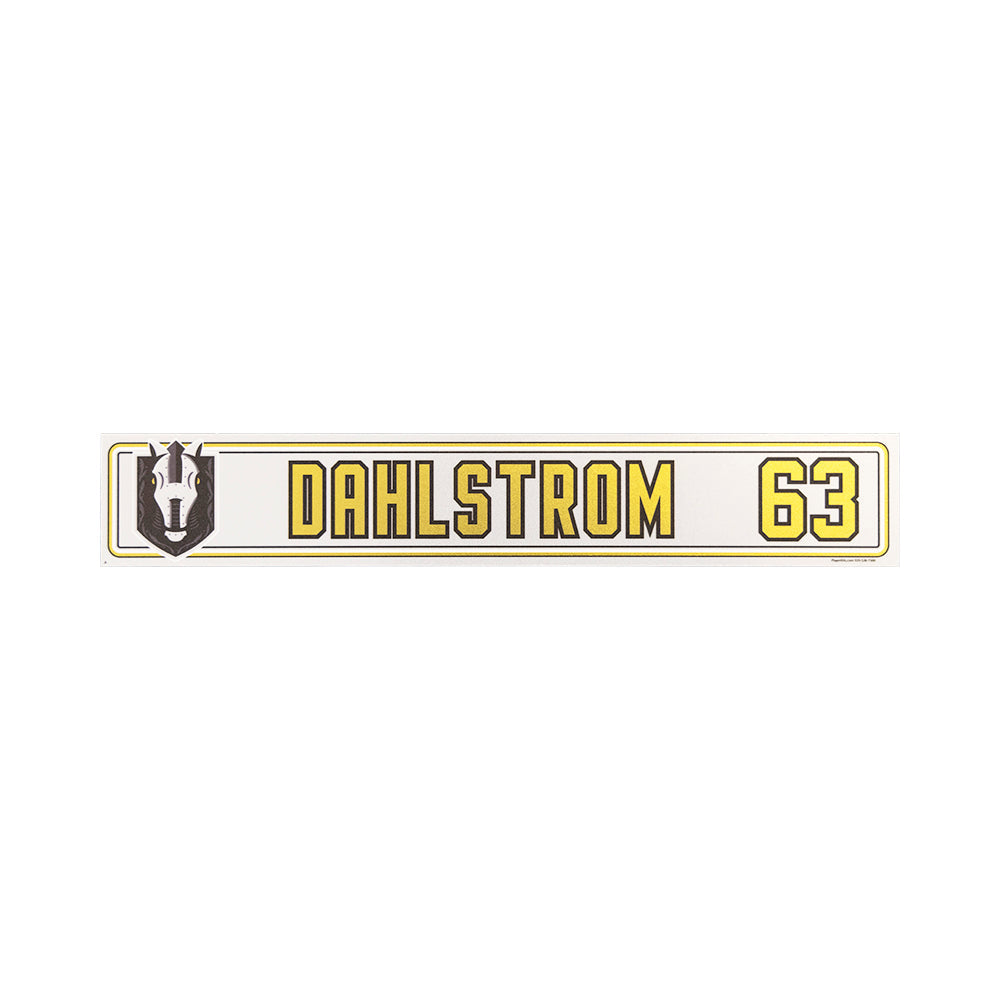 #63 Carl Dahlstrom: Game-Used Inaugural Season Locker