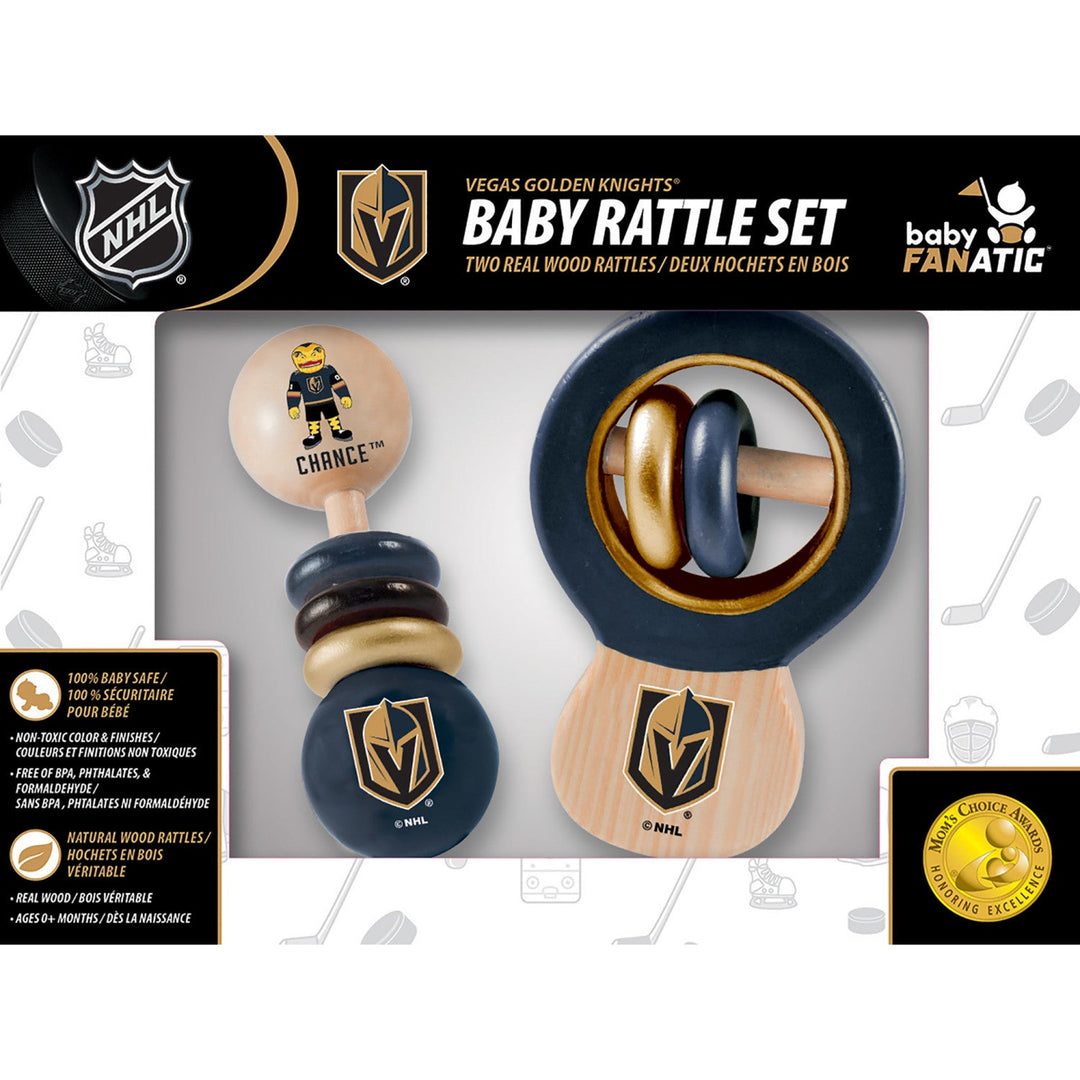 Vegas Golden Knights Baby Rattles 2-Pack