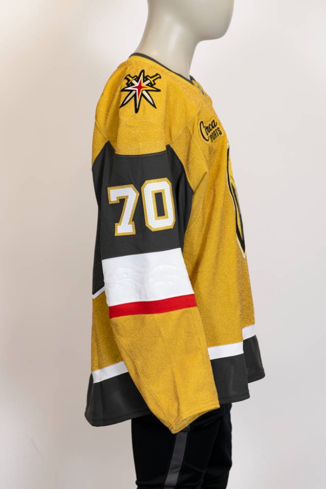 Game-Issued:#70 Tanner Pearson Gold Jersey 2024/25 Set 4-19483