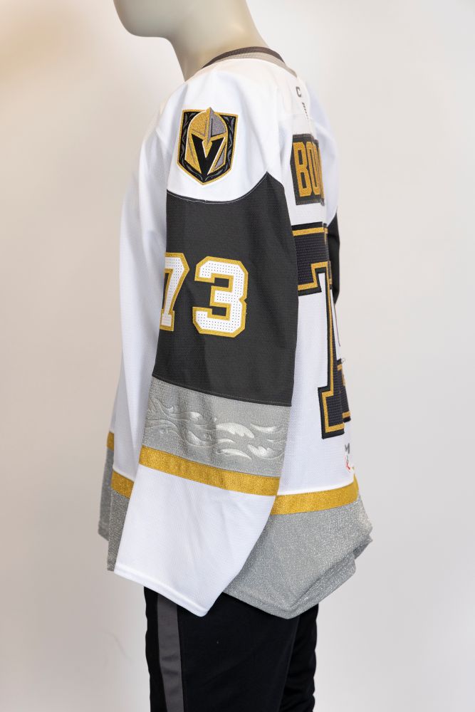 Game-Worn:#73 Matt Boudens White Jersey-493