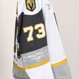 Game-Worn:#73 Matt Boudens White Jersey-493