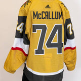 Game-Issued:#74 Lynden McCallum Gold Jersey 2022/23 Set 1-15683