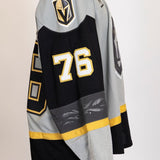 Game-Worn:#76 Matthew Wedman Gray Jersey-477