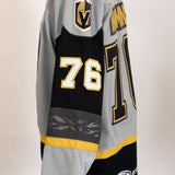 Game-Worn:#76 Matthew Wedman Gray Jersey-477