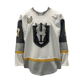#77 Maxim Marushev: Game-Worn & Signed White Jersey - Jersey